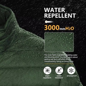 Men's Solid Color Windproof Puffer Jacket Thick Winter Warm Zipper Sports Fitness Casual Streetwear Coats for men OEM Serviced - Product Image 4