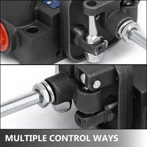 Valvola di Controllo Idraulica a 2 Bobine con Joystick, 11GPM, Valvola Direzionale Idraulica per Trattori a Doppia Azione per Sistemi Idraulici - Product Image 6