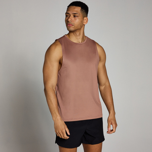 Men's Black Sleeveless O-Neck Breathable Polyester/Cotton <b>Knitted</b> <b>Tank</b> <b>Top</b> Solid Sporty Style - Product Image 1