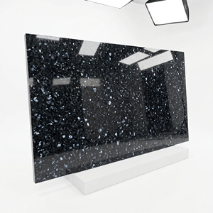 Black Pearl Artificial Stone Slab Polished <b>Engineered</b> Stone Modern Decorative Surface for Kitchen Bathroom Staircase Villa - Product Image 1