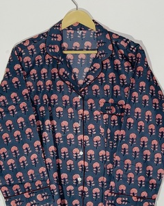 Ensemble de pyjama pour femmes, style ethnique minimaliste, imprimé à la main, prix de gros - Product Image 5