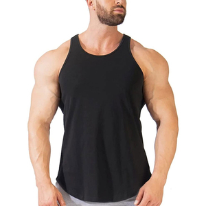 Black Men's Fitness Tank Top High Quality Comfortable Plain <b>Singlet</b> for Workout XL Size Wholesale at Low Price Luxury Gear - Product Image 6