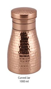 Pure Copper Water Bottle High Gloss Seamless Metal Flask Ayurvedic Health Hydration Gym Sports Drinkware Leakproof Lid - Product Image 6