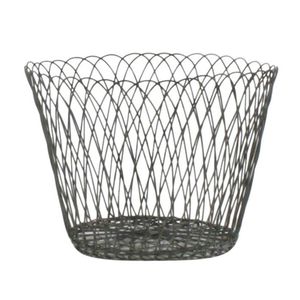 Black And vintage Wire Storage <b>Basket</b> Bowl Rustic Style Multi Purpose Neatening Container - Product Image 1