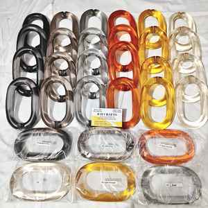 Maillons de chaîne en résine légers, maillons de chaîne en résine en gros, maillons de chaîne en résine en vrac pour la décoration, accessoires de chaîne en résine - Product Image 2