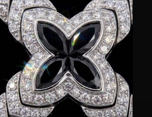 Bracelet chaîne Shravi Impex JW12 Moissanite Noir Marquise en Argent Sterling 925, Jonc à Maillons Glacés, Bijoux Hip Hop Unisexe Personnalisable - Product Image 4