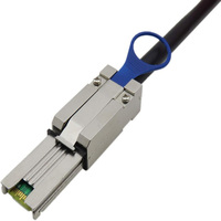 Kabel Data Farsince 1m SFF-8088 ke SFF-8088 Mini SAS HD 6Gbps PE Berpelindung Aluminium Foil Tembaga Kemurnian Tinggi untuk Penggunaan Server