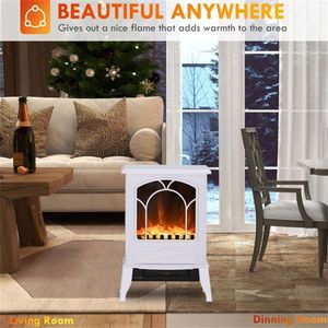 Chimenea Eléctrica Moderna con Efecto de Llama LED, Pantalla de Vidrio y Metal Integrada, para Hogar y Hotel, Disponible con Enchufe Tipo AU/US - Product Image 6