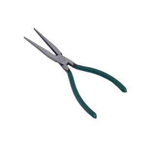 Pince à bec plat de précision 8 pouces pour bricolage, à mâchoires lisses, tête allongée, conception bec de canard, outils à main pour plier, pincer, bijoux, acier - Product Image 1