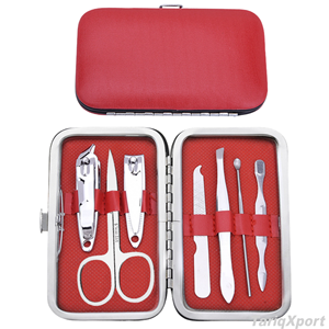 Professional Durable Portable 7 Piece Stainless Steel Manicure Pedicure Set <b>Nail</b> Clipper Beauty Care Tools Kit Travel <b>Case</b> - Product Image 6