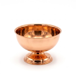 Tazón de cobre con pie para helado, copa de postre pulida a espejo con tallo, estilo vintage, para sundae y sorbete, para restaurante y hotel - Product Image 5