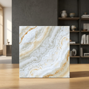 กระเบื้องพอร์ซเลนเคลือบเงาขนาด 600x600 มม. หนา 9 มม./20 มม. สำหรับปูพื้นภายนอกห้องน้ำ  แบบวิทริฟายด์  พร้อมกาวติดตั้ง - Product Image 2