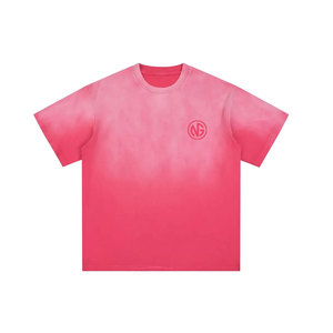 T-shirt décontracté pour homme, fabriqué au Pakistan, 100 % coton, coupe ample, col rond, imprimé, effet délavé, séchage rapide, respirant, prix de gros - Product Image 1