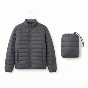 Chaqueta Acolchada Plegable y Transpirable para Hombre, Esencial para el Invierno, con Logotipo Frontal, Resistente al Agua y Ligera - Product Image 5