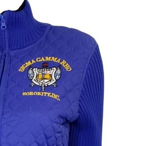 Veste personnalisée Sigma Gamma Rho pour femmes SGRHO, veste décontractée légère à fermeture éclair intégrale, vêtements d'extérieur personnalisés, mode universitaire - Product Image 4