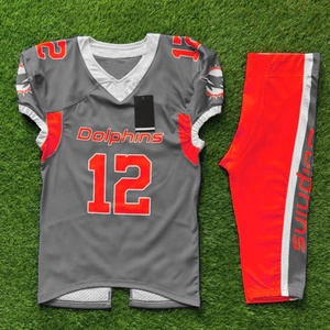 Top Selling American Football Uniform with Team Name & Number Reflective Customized Colors Custom Logo Printing OEM/ODM Services - Product Image 5