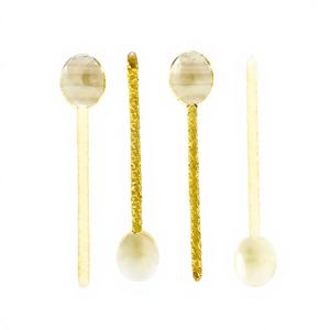 Cuchara para Postre y Café, Diseño Bonito, Cuchara de Vidrio de Borosilicato para Bodas, Hogar Moderno - Product Image 1