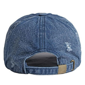 Gorras Vintage de Algodón Lavado y Desgastado, Gorras Deportivas Lisas de Sarga, Gorras Ajustables de 6 Paneles Estilo Papá, Hechas de 100% Algodón - Product Image 4