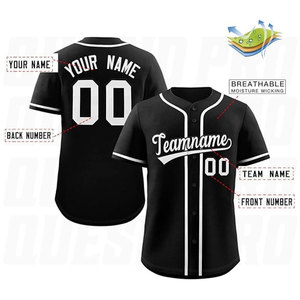 Maillot de baseball personnalisé de qualité supérieure à rayures fines pour filles, garçons, hommes et femmes, uniforme de baseball boutonné, broderie personnalisée - Product Image 4