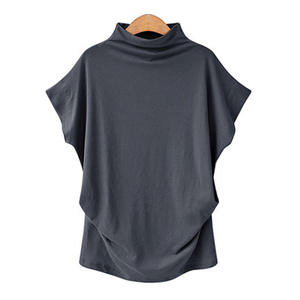 Top de Punto sin Mangas con Cuello Alto para Mujer, Talla Grande, Color Sólido, Largo Regular, Ropa Casual para Adultos - Product Image 3