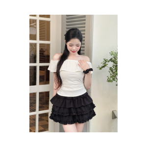 Mini-jupe moulante décontractée très tendance pour femme, grande taille, taille haute, 100 % coton naturel, qualité supérieure du Vietnam - Product Image 2