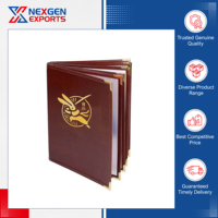 Stok Tersedia Kualitas Unggulan Ramah Lingkungan Kulit PU Magnetik Dapat Disesuaikan Sampul Menu Untuk Restoran Merk Terpercaya Nexgen