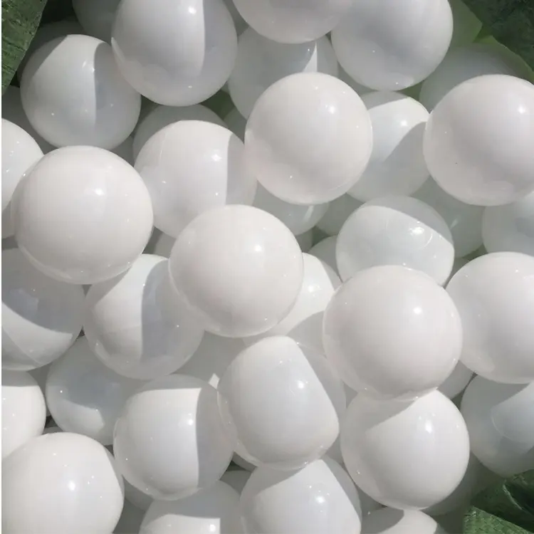 CE Logo Wholesale Cheap Anti-flexible Pearl white and Transparent Color Plastic Soft Ocean Ball Pit Balls