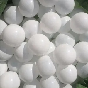 सीई लोगो थोक सस्ते विरोधी-लचीला मोती सफेद और पारदर्शी रंग प्लास्टिक नरम महासागर गेंद गड्ढे गेंदों
