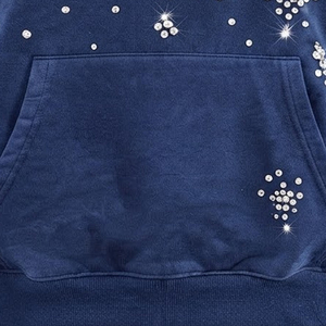 Top Trending Design Breathable <b>Rhinestone</b> <b>hoodies</b> With Custom Logo OEM Services Private Label Made <b>Rhinestone</b> Hoodie For Adults - Product Image 6