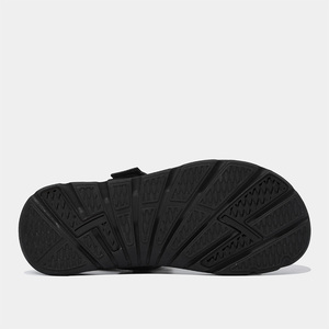 Sandalias Deportivas Casuales con Punta Abierta, Cierre de Gancho y Bucle, Correa Elástica, Ligeras, Negras, Cómodas para Toda Temporada - Product Image 1