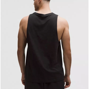 High Quality <b>Men's</b> Sporty Summer Hooded Workout <b>Vest</b> Loose Stand Collar T-Shirt Fitness Breathable Gym Tank Tops Running Knitted - Product Image 2