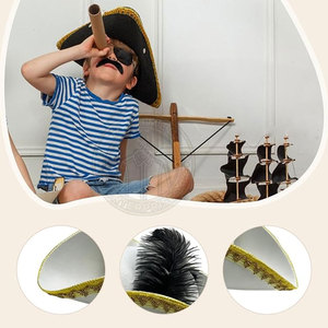 Sombrero Tricornio Unisex al por Mayor para Adultos - Diseño Ligero, Ecológico y Personalizable para Fiestas, Uso en Exteriores y Personajes en Todas las Estaciones - Product Image 5