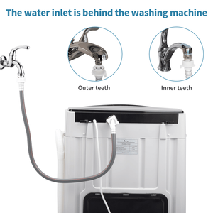 Portable Compact Top-Load <b>Washer</b> with 10 Programs Full Automatic & Spin Drain Pump-for Small Spaces New Model [Code 56442889] - Product Image 5