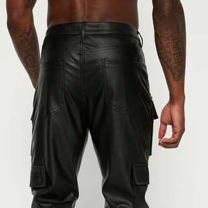High Quality High Best Price 100% Genuine <b>Men</b> <b>Leather</b> <b>Pants</b> Breathable Customized Color Waterproof Eco-Friendly High Casual Sale - Product Image 4