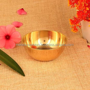 Bol de service en laiton massif poli de qualité supérieure, design classique, vaisselle décorative pour la cuisine et la table à manger - Product Image 6