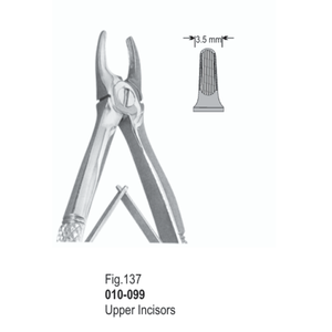 Pinzas de Extracción Dental Vitra Fig. 137 |   Incisivos Superiores |   Acero Inoxidable |   Certificado CE - Product Image 1