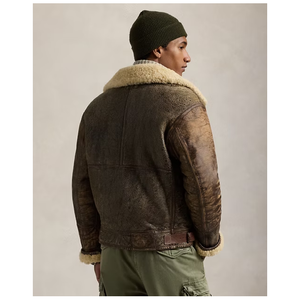 Novedades: Chaqueta de invierno para hombre de piel sintética, gruesa y cálida, con cuello vuelto, en negro y marrón, estilo motociclista. - Product Image 2