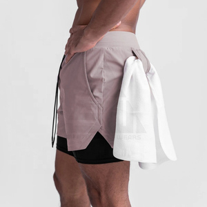 ST01 Summer Casual <b>Mid</b> Anti-Wrinkle Breathable Quick Dry Polyester Board Shorts Men's Sports Workout Running Training Gym Shorts - Product Image 3