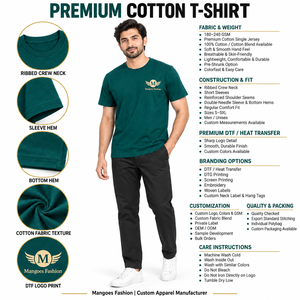Camiseta de Hombre OEM de Poliéster/Algodón, Tela Premium con Lavado Ácido, Estampado Ecológico, Acabado Suave, Corte Holgado y Cómodo - Product Image 6