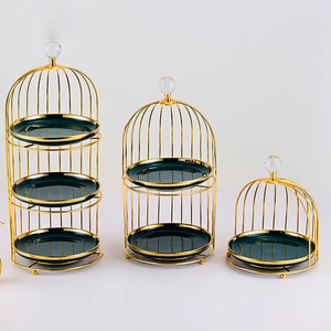 Elegant layered metal cake stand <b>crafted</b> to elevate dessert presentation for all occasions - Product Image 4