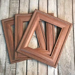 AJOUTER CADRE PHOTO EN BOIS PERSONNALISÉ CADRE PHOTO BRUN Bois massif Cadres photo rustiques Affichage pour décoration murale - Product Image 3