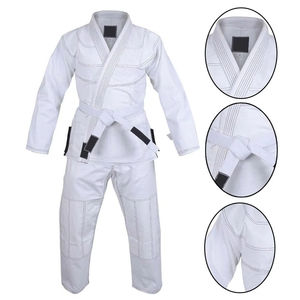 Kimono de Jiu-Jitsu Brésilien Personnalisable Noir avec Broderie, Équipement de BJJ Haute Résistance avec Fil et Tissu Intérieur Renforcés - Product Image 2