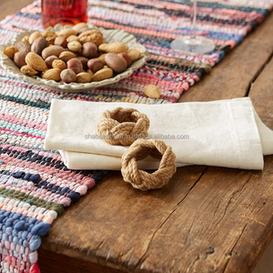Eco-Friendly Napkin Rings Cute Jute Napkin Ring with Different Designs for <b>Kitchen</b> & Home Decoration Multi Color Napkin Ring - Product Image 2
