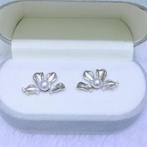 Zhuji Tian Dan Luxury Style <b>Pearl</b> <b>Earrings</b> High Quality Versatile Pure <b>Silver</b> Personalized Fashionable - Product Image 1