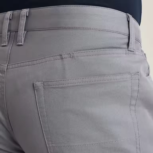 Pantalones Casuales de Otoño para Hombre, Cintura Media, Peso Medio, Impermeables, Ecológicos, Resistentes al Viento, Transpirables, de Secado Rápido, 100% Algodón - Product Image 3