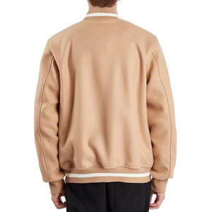 Chaqueta Varsity Acolchada con Capucha Unisex, Cuello Mao, Cierre Frontal con Cremallera, 100% Algodón, a la Moda, Invierno 2026 - Product Image 3