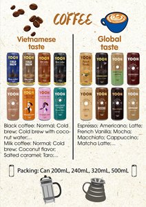 YOOH Black Coffee Rich Coffee Coconut Flavor <b>Sweet</b> Taste RTD Factory Price Bulk Bottle Box Packaging ODM/OEM Energy Drink 11 - Product Image 2