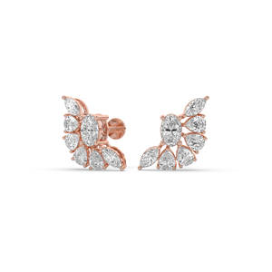 Boucles d'oreilles en diamant cultivé en laboratoire de 3,90 carats, or massif 14 carats, certifiées IGI, légères, durables, bijoux de luxe, cadeau pour femme - Product Image 6