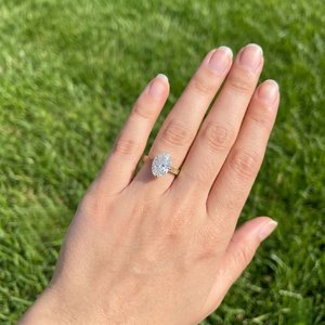 Anillo de Plata de Ley 925 con Moissanita de Diseño, Corte Brillante, Elegante, Joyería de Moda Hip Hop, Regalo para Mujer, Engaste de Puntas - Product Image 2