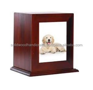 Venta al por mayor caja de urnas de madera para cenizas de mascotas urnas de cremación de madera para cenizas de perros y gatos urnas de palisandro a bajo precio - Product Image 4